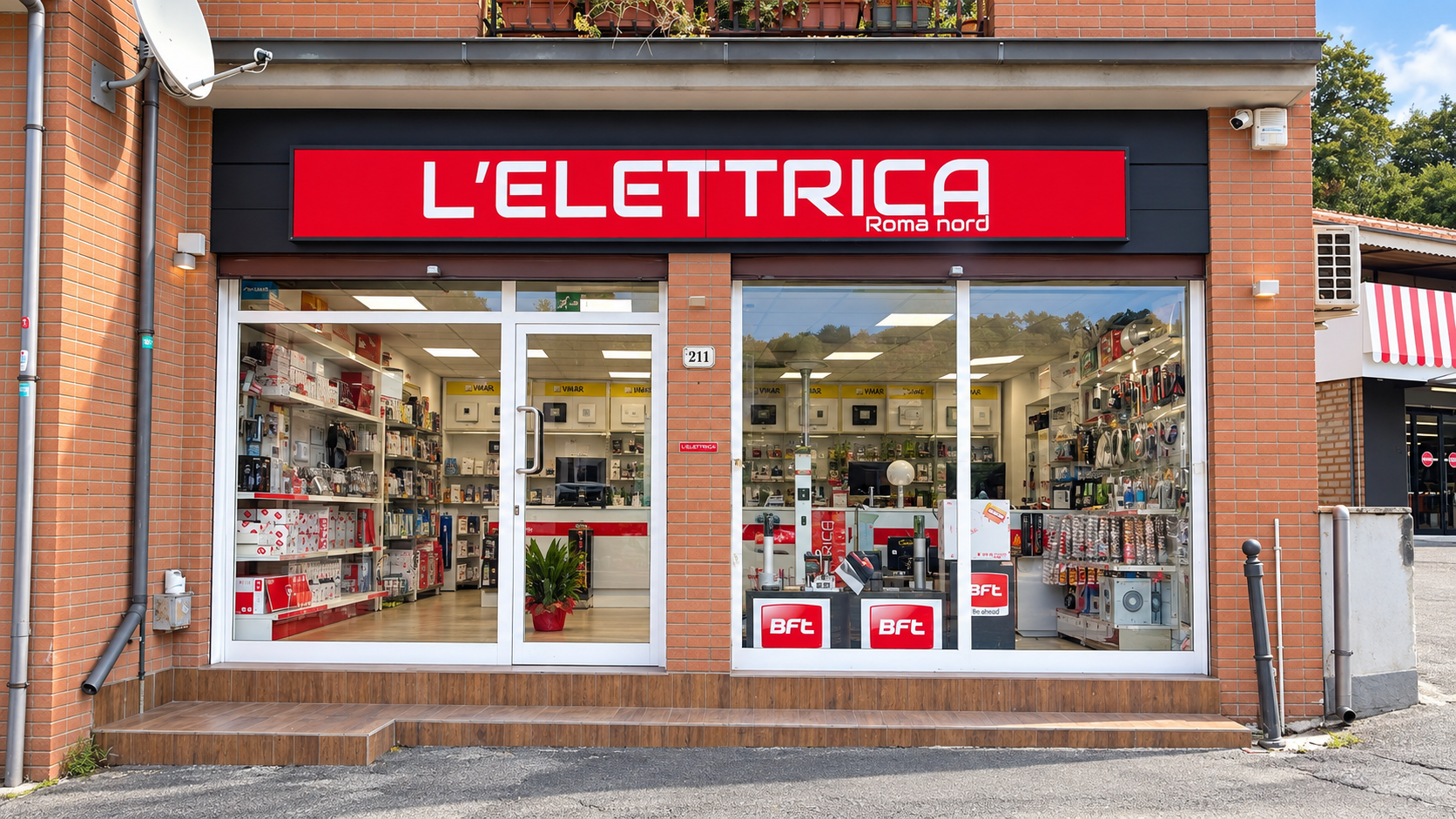 Esterno negozio di Sacrofano